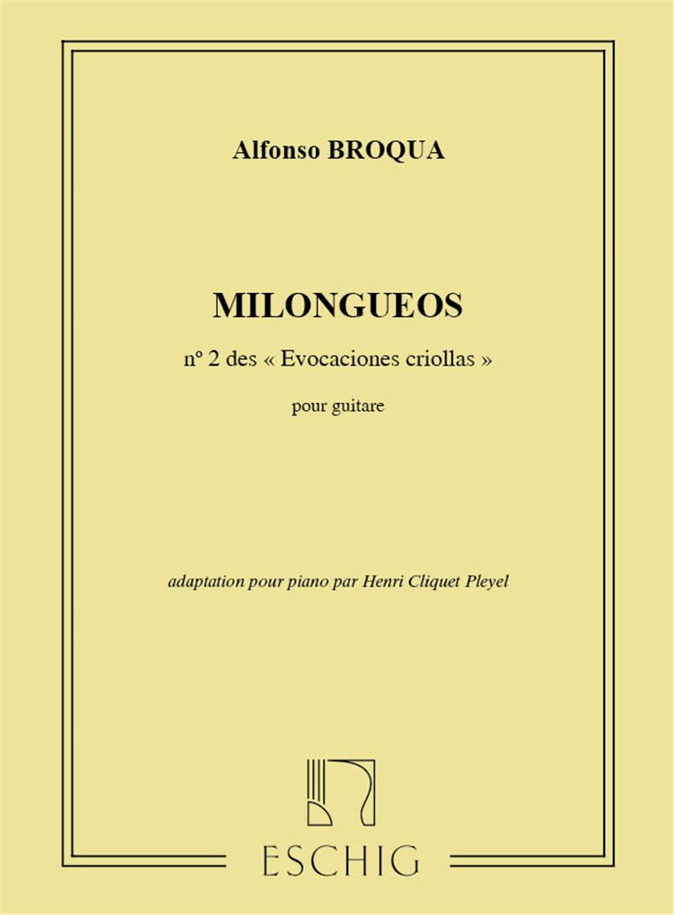 Evocaciones Criollas N 2 Milongueos Piano